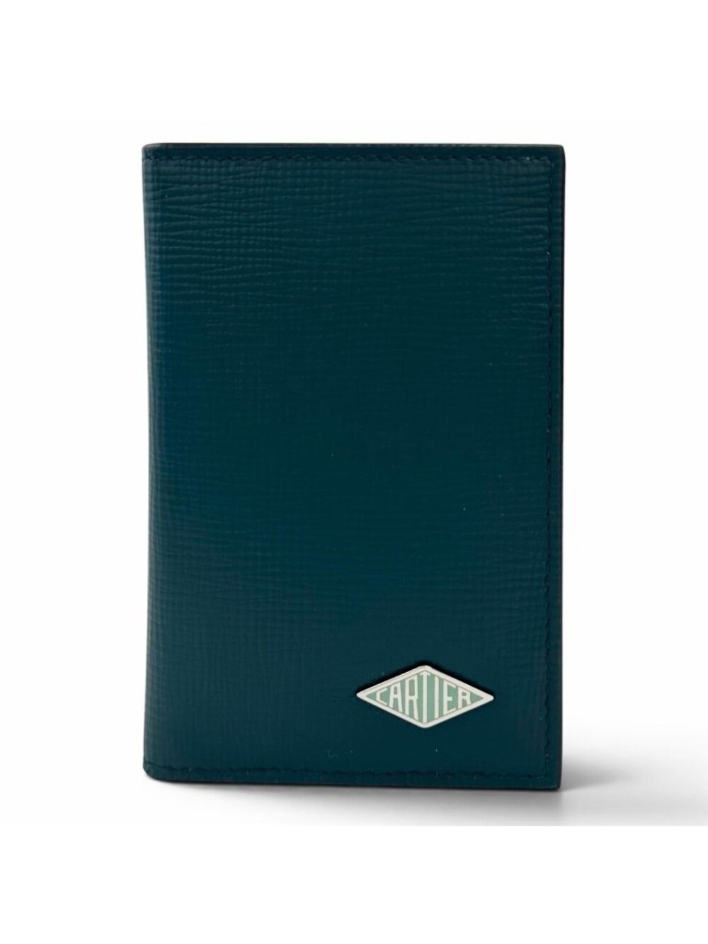 Cartier Losange Holder Leather Card Case Dark Green